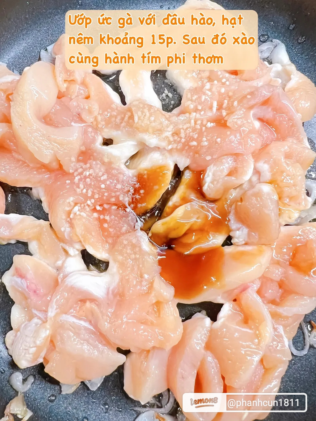 Công thức làm ức gà xào rau củ