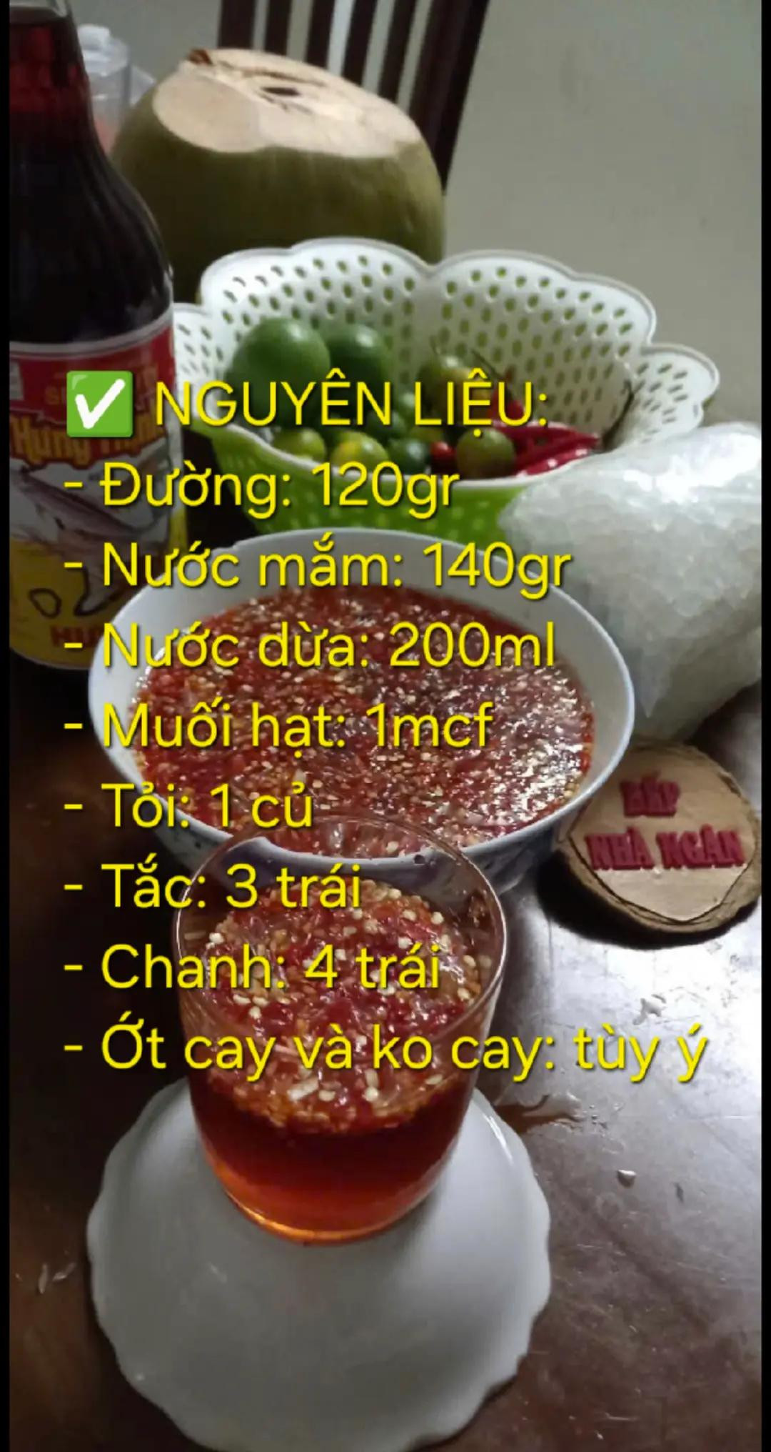 CÔNG THỨC NƯỚC MẮM NGON BẤT BẠI