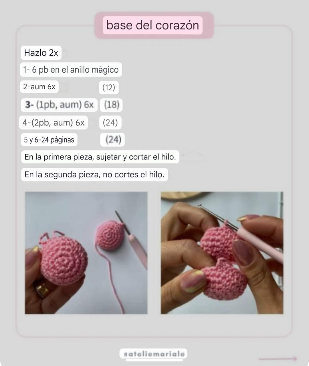 Corazones de Amigurumi: Patrón Gratuito para Tejer con Amor