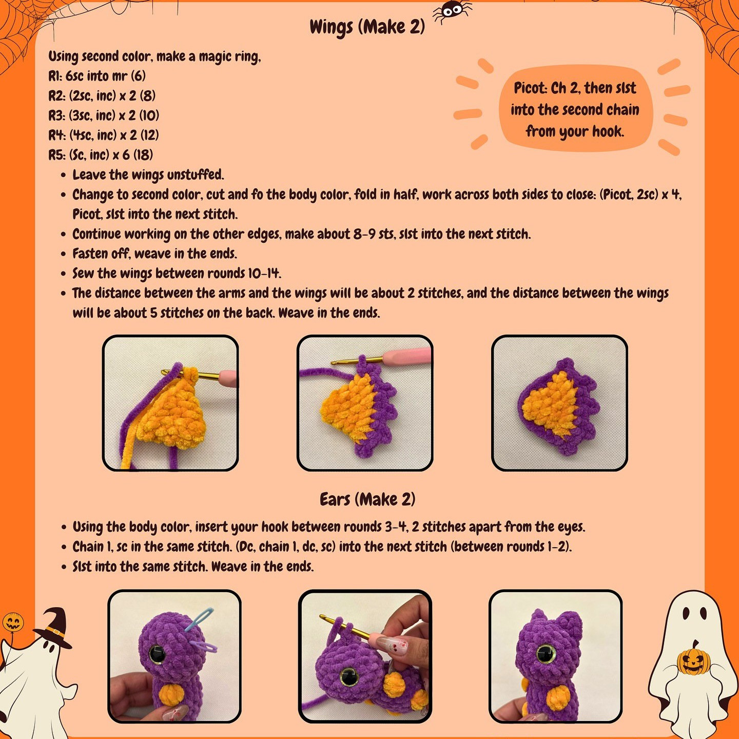 Create a Cute Crochet Bat for Halloween with This Free Pattern