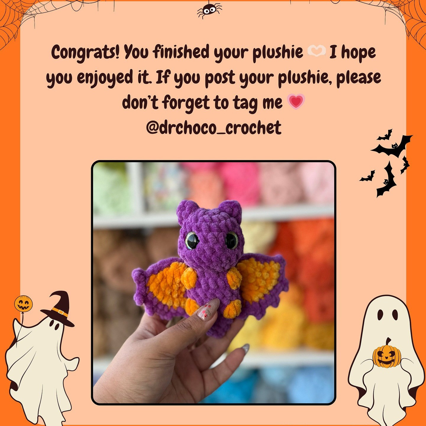 Create a Cute Crochet Bat for Halloween with This Free Pattern