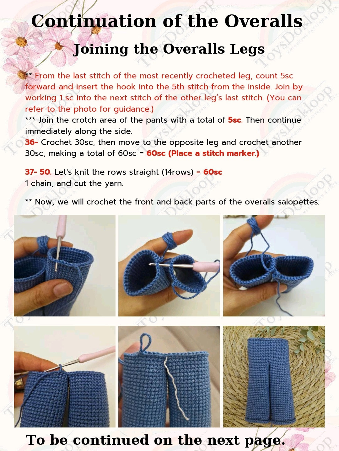 Create a Cute Crochet Doll with Colorful Overalls Pattern