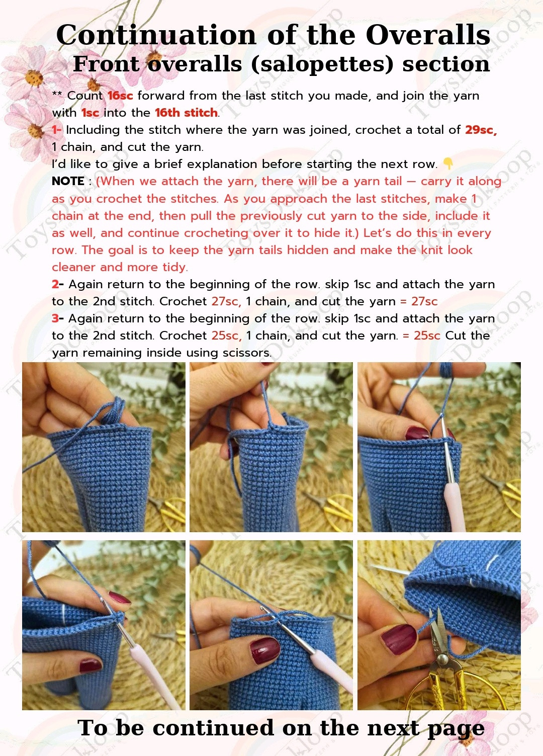 Create a Cute Crochet Doll with Colorful Overalls Pattern
