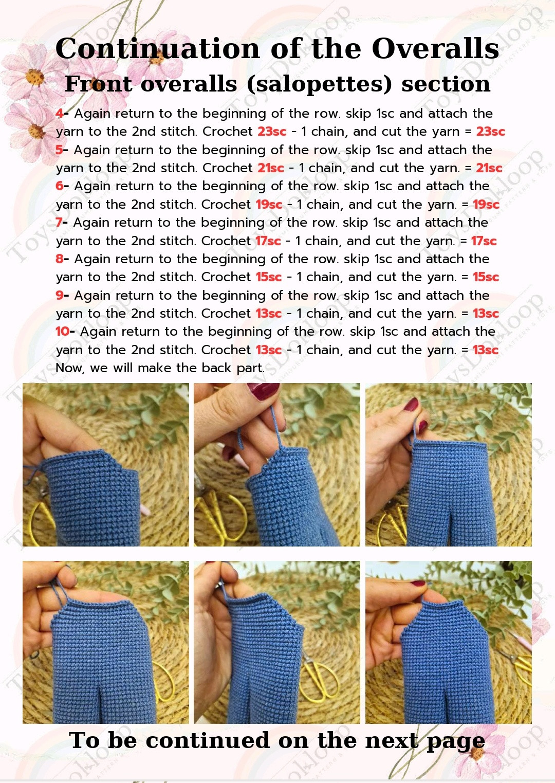 Create a Cute Crochet Doll with Colorful Overalls Pattern