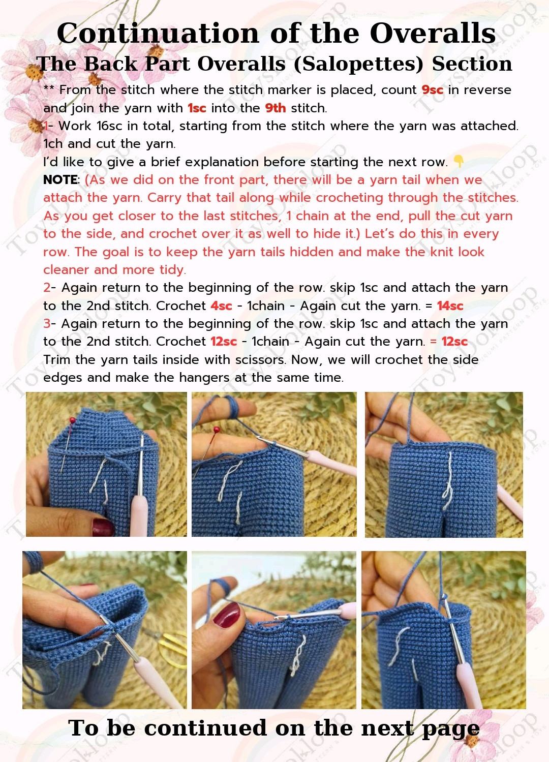 Create a Cute Crochet Doll with Colorful Overalls Pattern