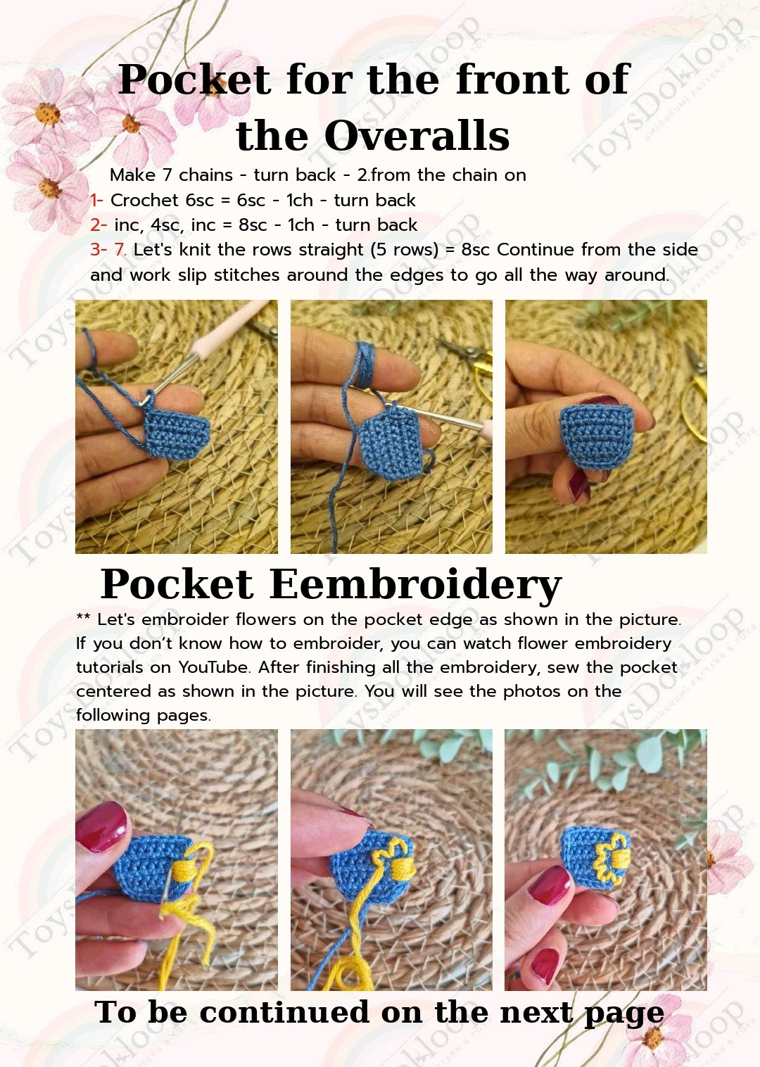 Create a Cute Crochet Doll with Colorful Overalls Pattern