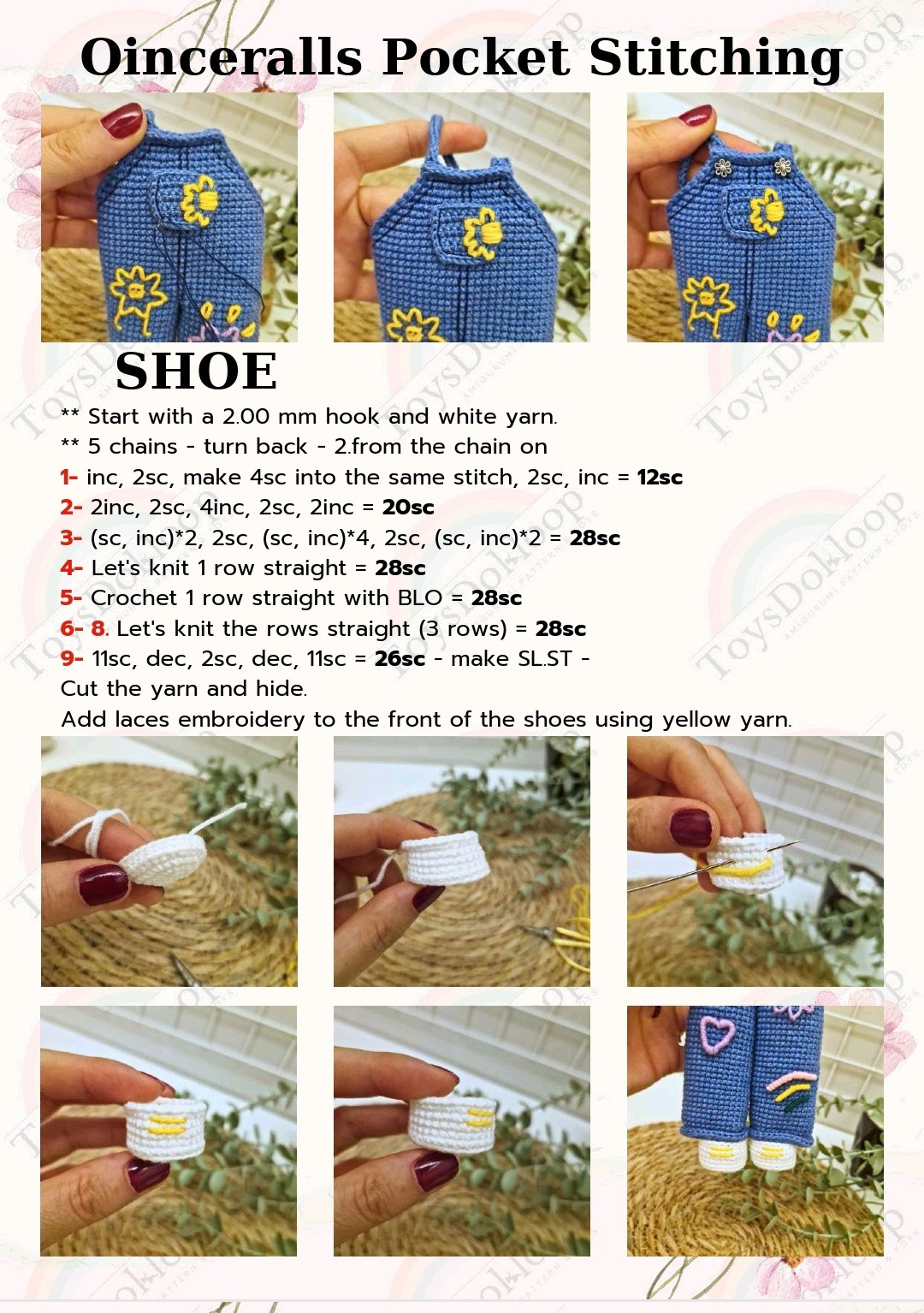 Create a Cute Crochet Doll with Colorful Overalls Pattern