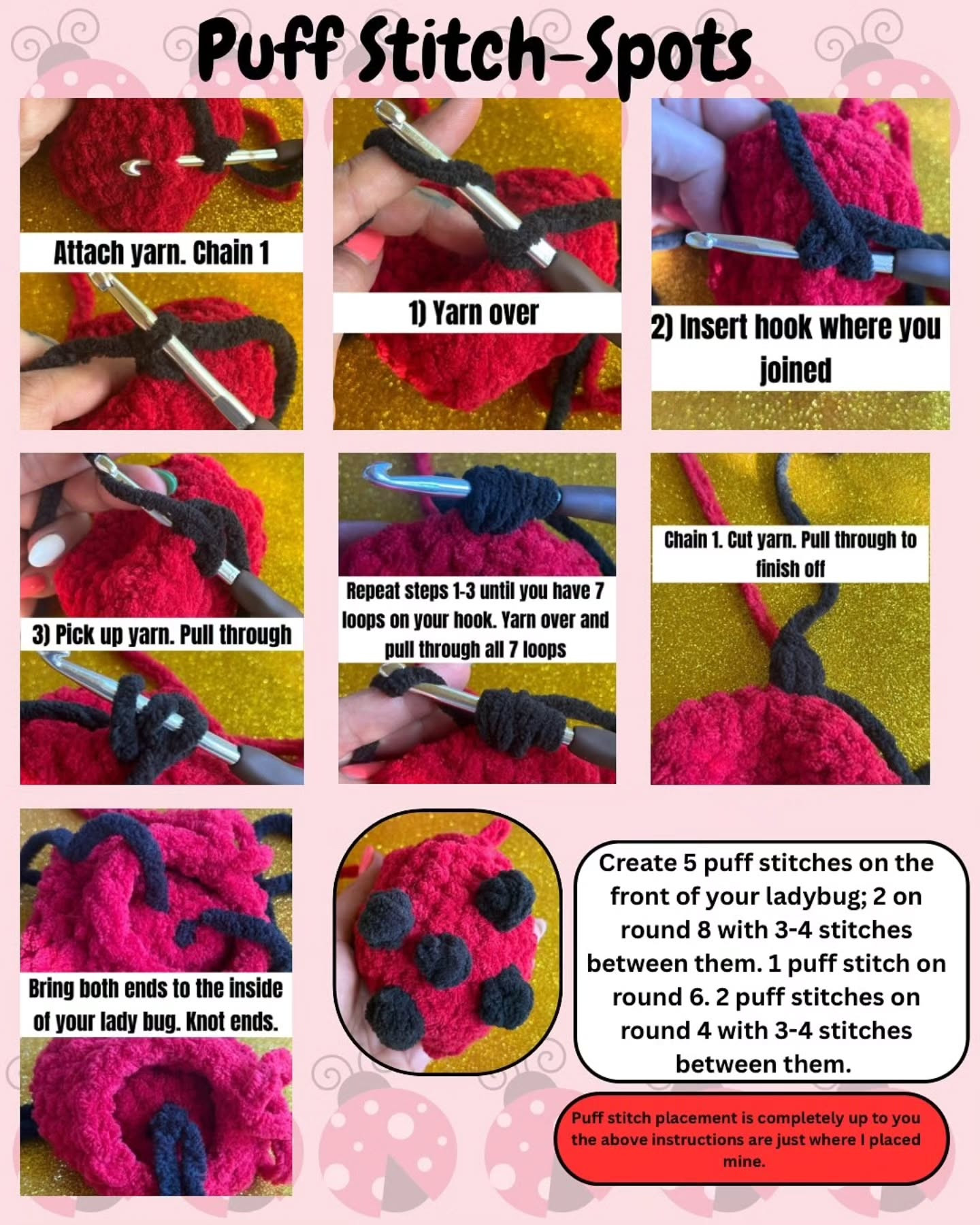 Create a Cute No-Sew Crochet Ladybug with This Free Pattern