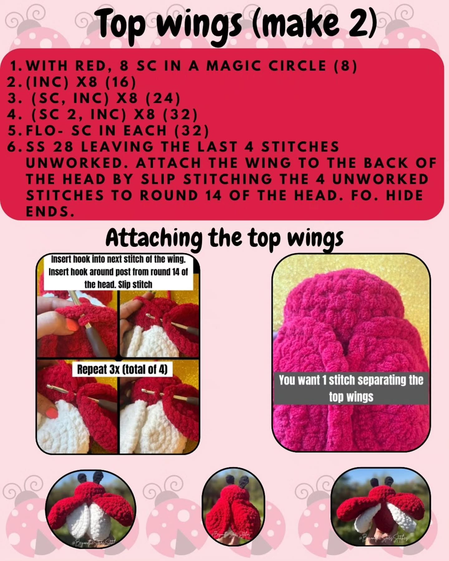 Create a Cute No-Sew Crochet Ladybug with This Free Pattern