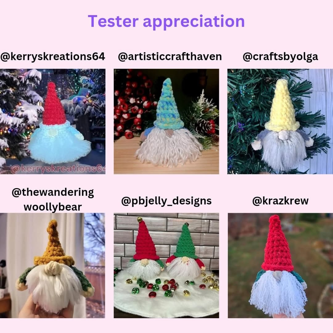 Create Adorable No-Sew Gnomes with Free Crochet Pattern