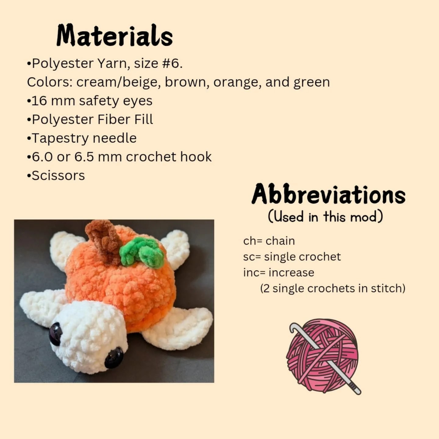 Create Adorable Pumpkin and Apple Turtle Amigurumi for Fall