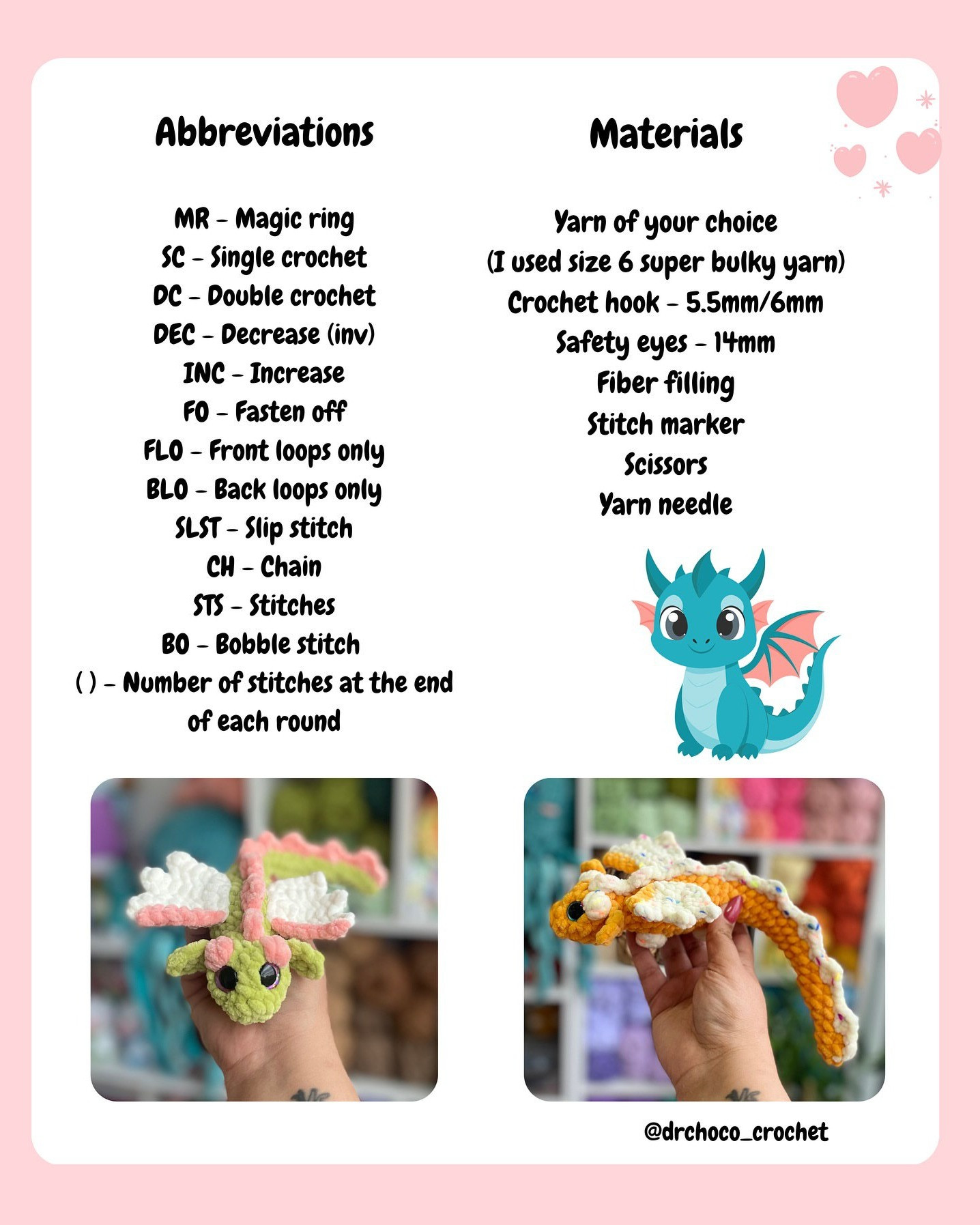 Create Your Own Adorable Mini Dragon with This Free Crochet Pattern