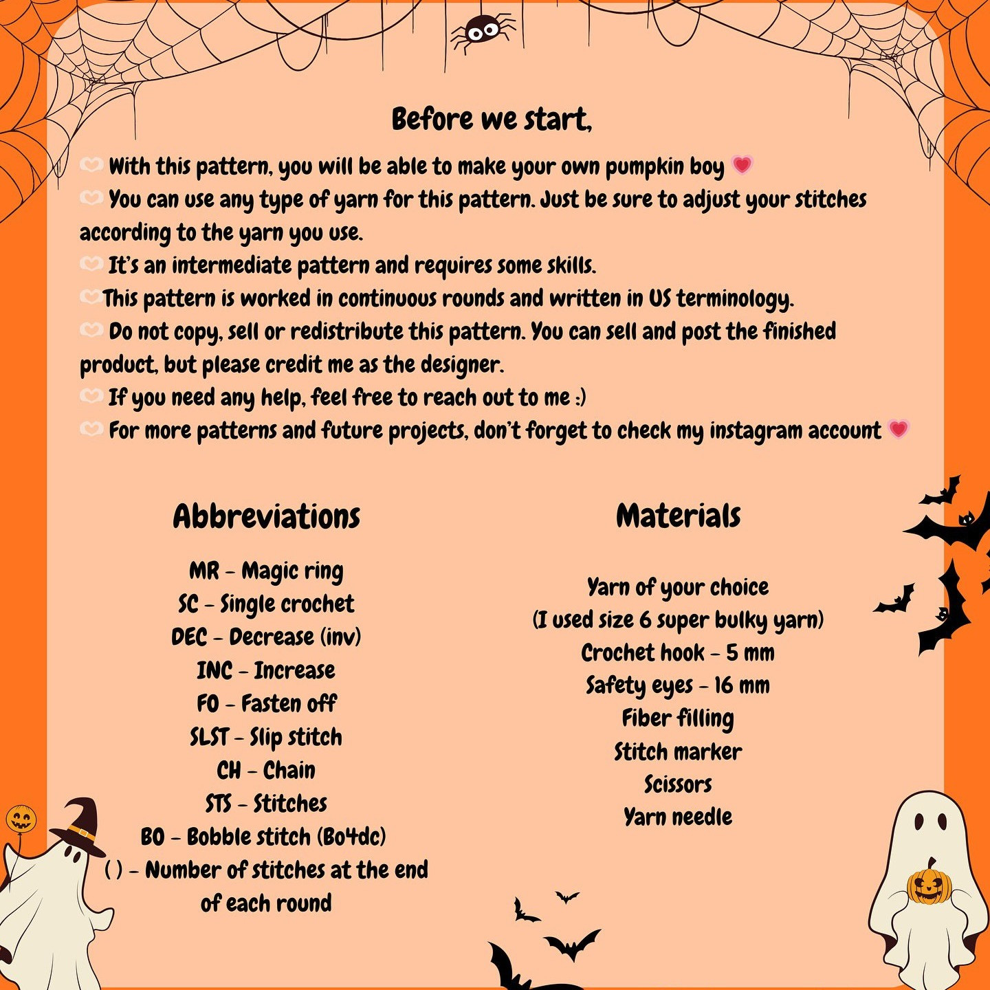Create Your Own Cute Pumpkin Boy with This Free Halloween Pattern