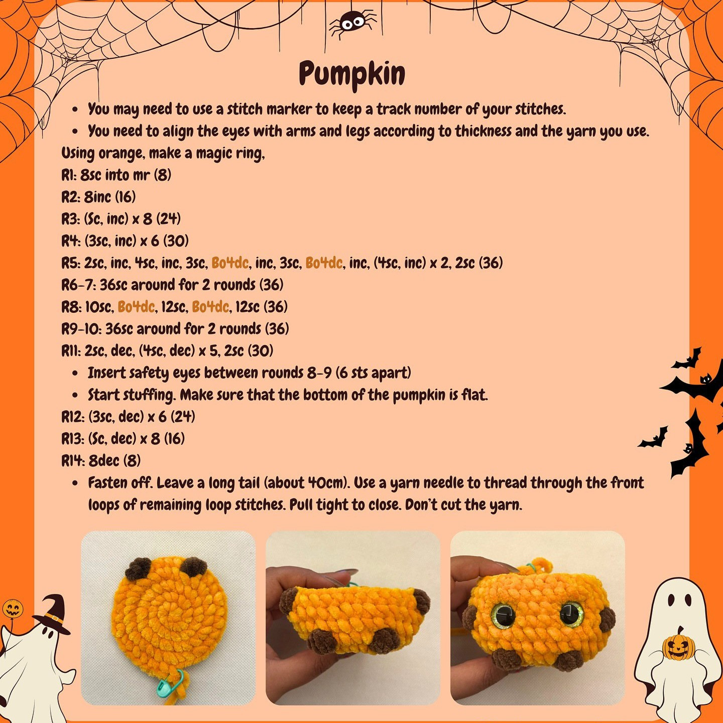 Create Your Own Cute Pumpkin Boy with This Free Halloween Pattern