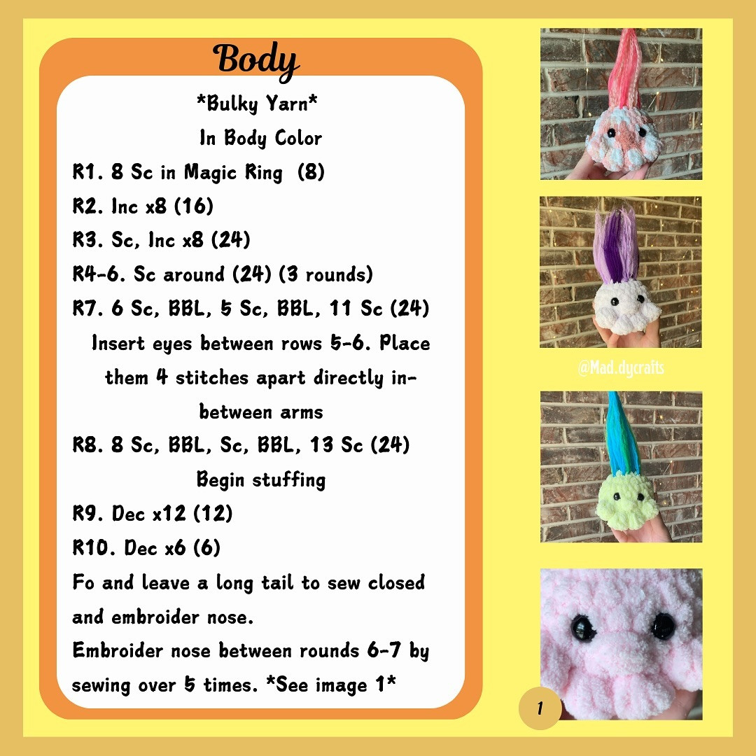 Create Your Own Squishy Gooblin with This Free Crochet Pattern