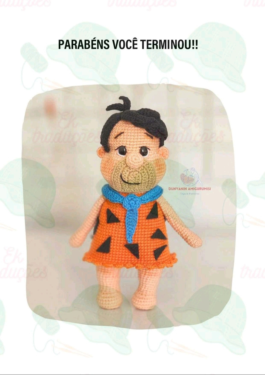 Crochê Amigurumi: Crie o Pedro dos Flintstones Grátis