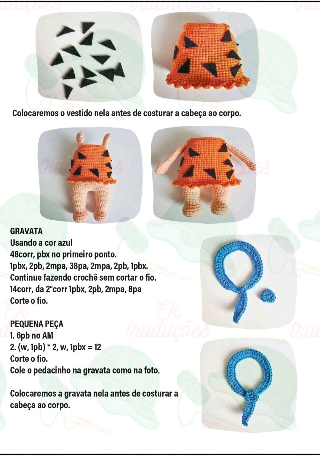 Crochê Amigurumi: Crie o Pedro dos Flintstones Grátis