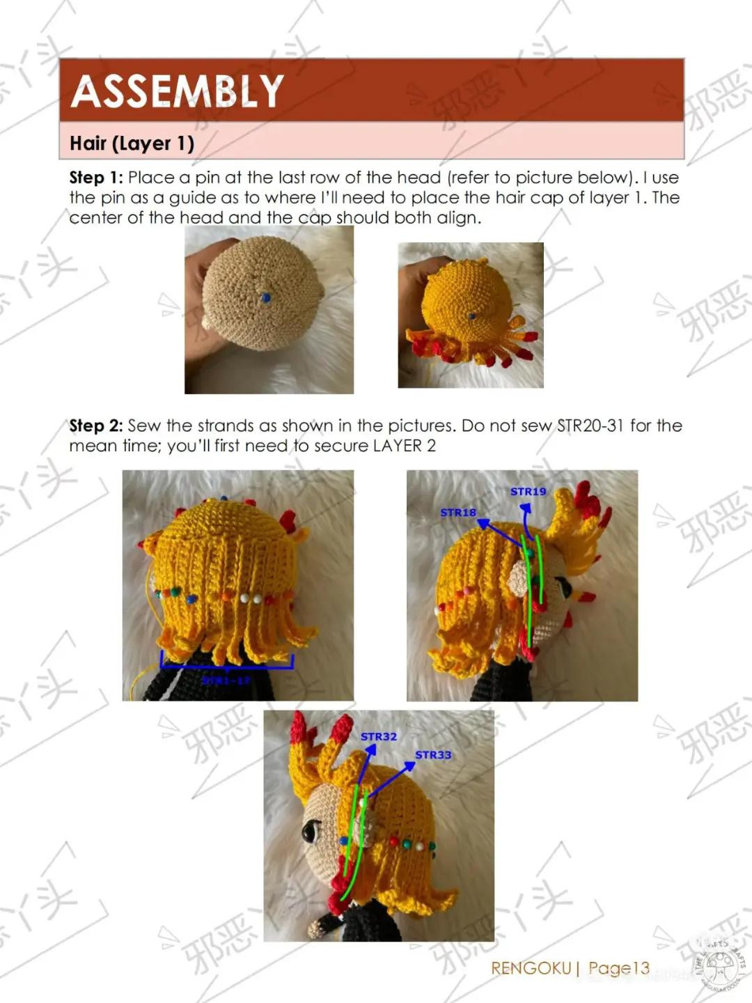 Crochet Amigurumi Rengoku Pattern for Anime Lovers