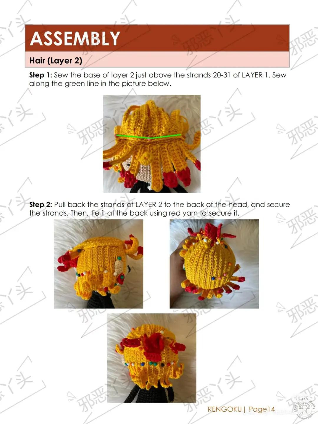 Crochet Amigurumi Rengoku Pattern for Anime Lovers