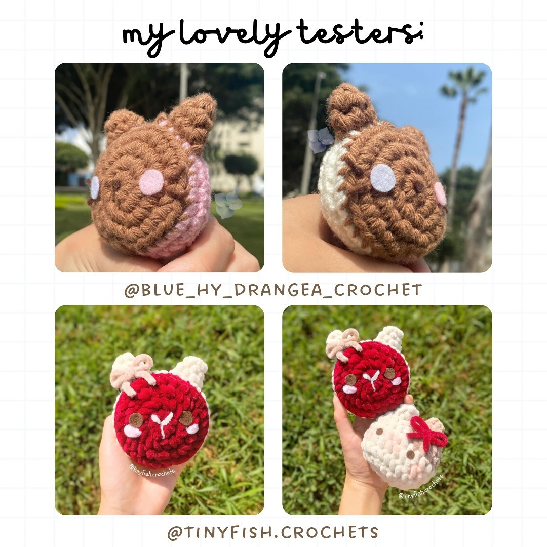 Crochet Cookie Cat Keychain Pattern - Free and Easy Tutorial