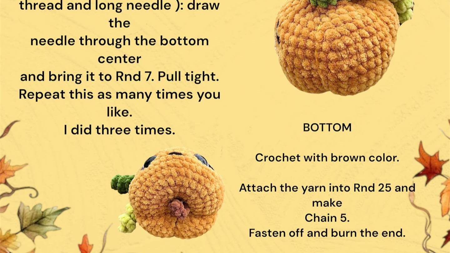 Crochet Cute Pumpkin Characters for Halloween Fun