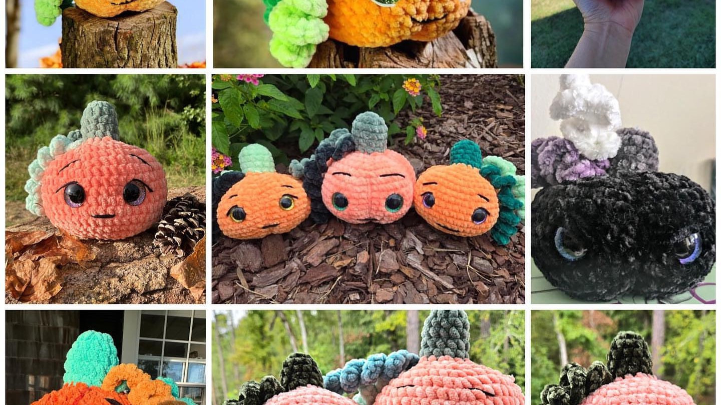 Crochet Cute Pumpkin Characters for Halloween Fun