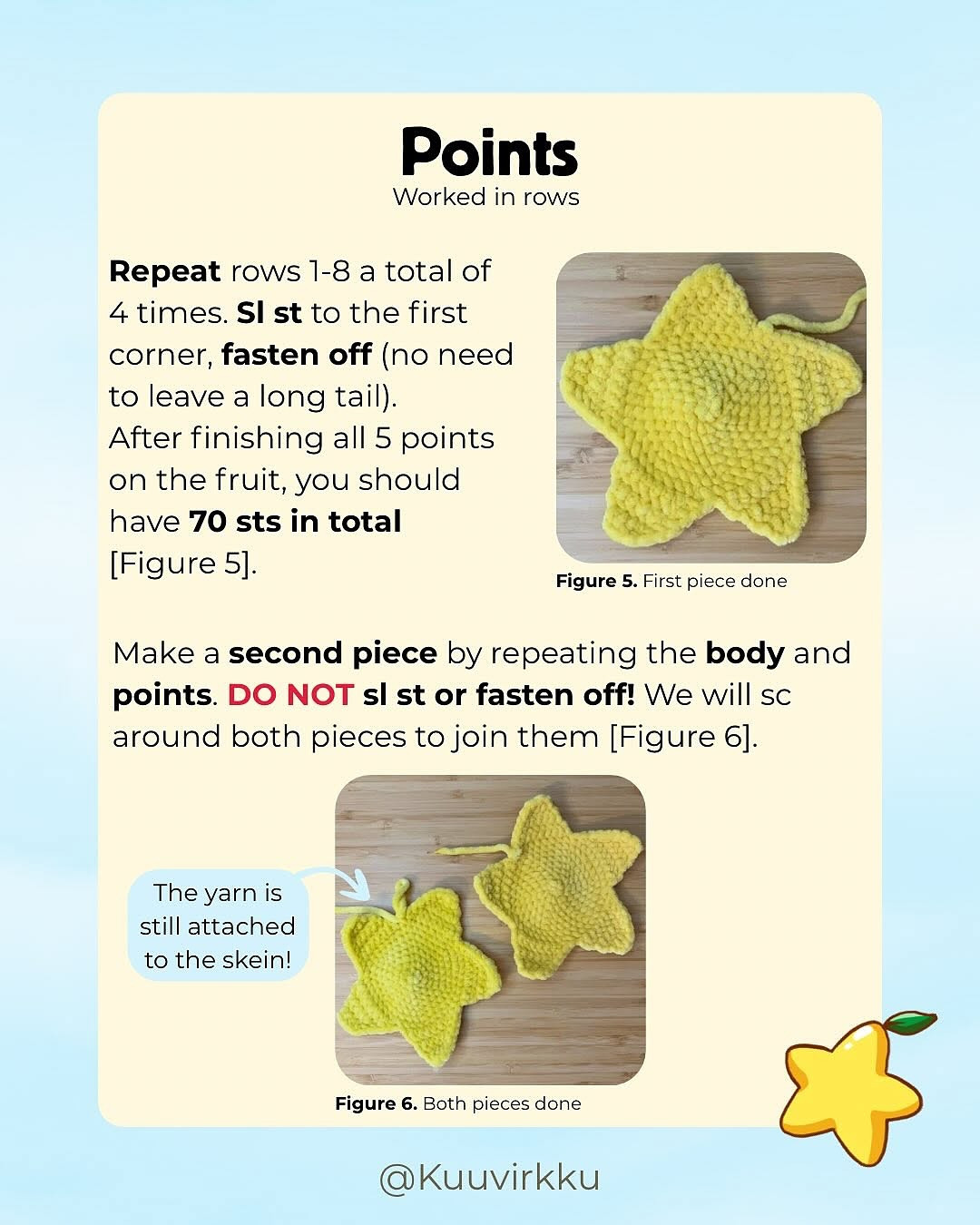 Crochet Paopu Fruit Pattern - Easy and Free for Beginners