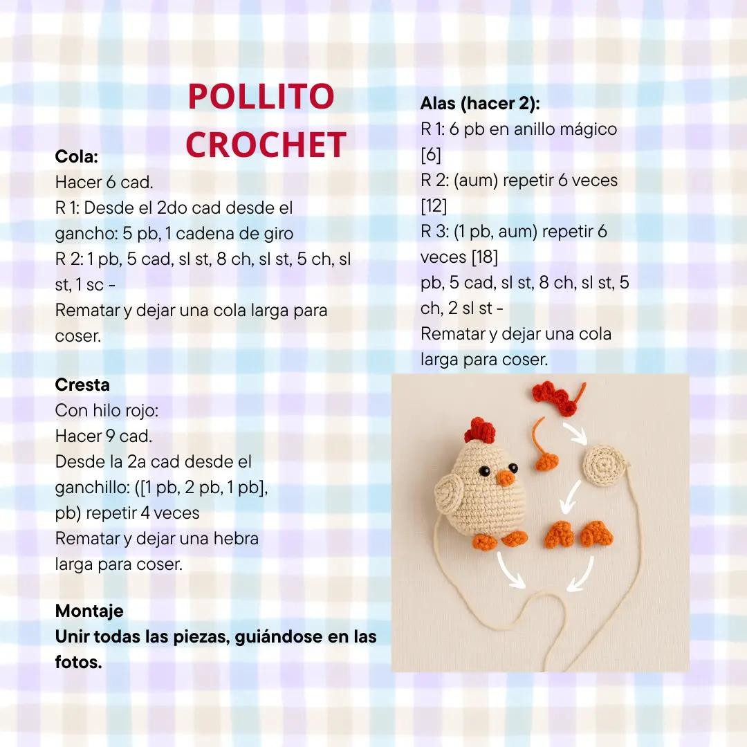 Crochet para hacer lindos pollitos en miniatura