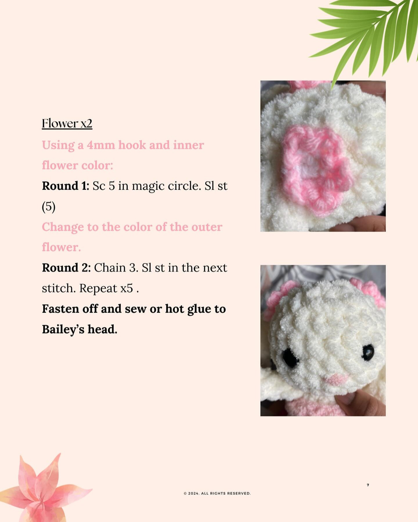 Crochet Pattern: Bailey the Bunny in a Cute Skirt