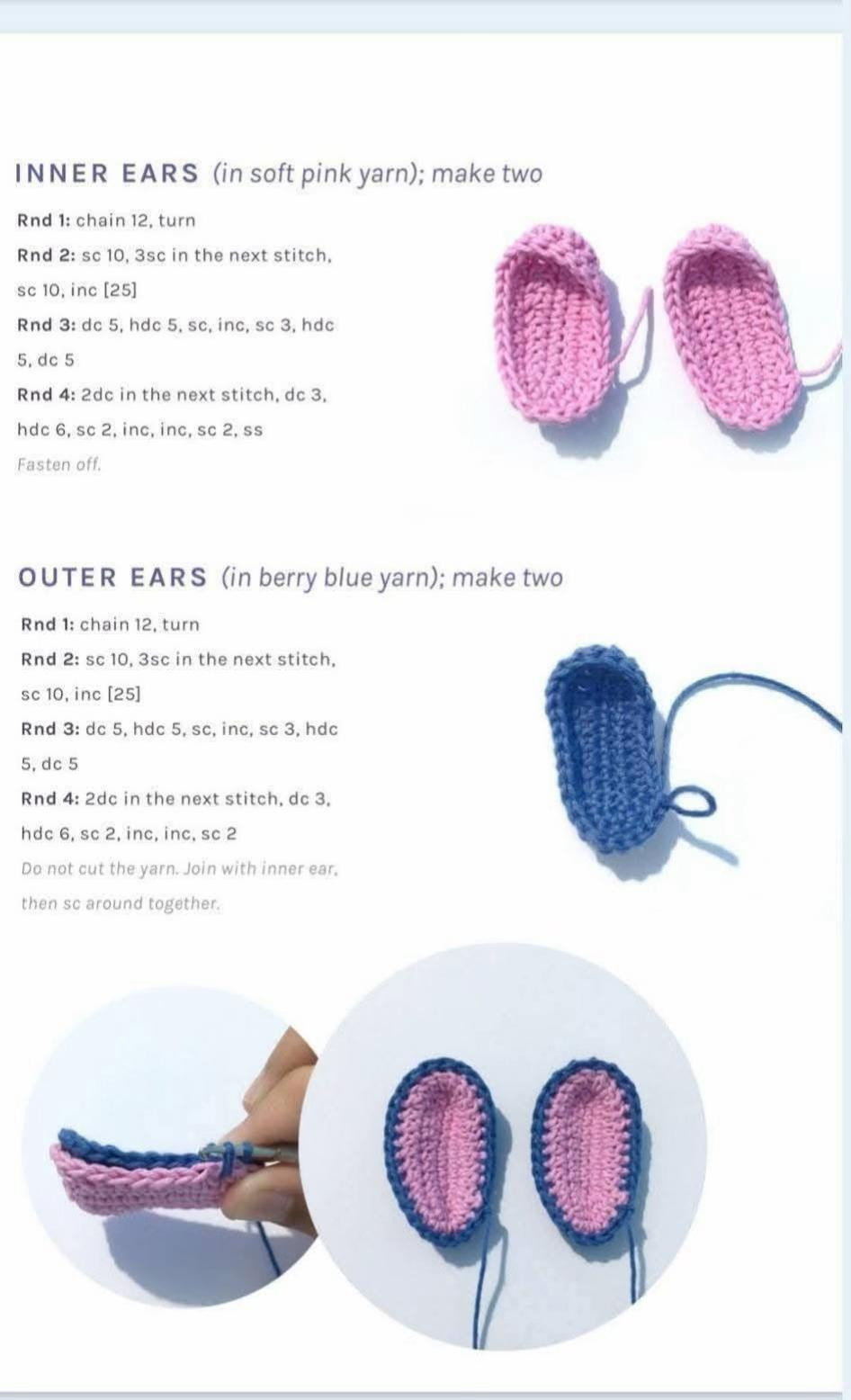 Crochet Pattern for Cute Stitch Amigurumi Toy
