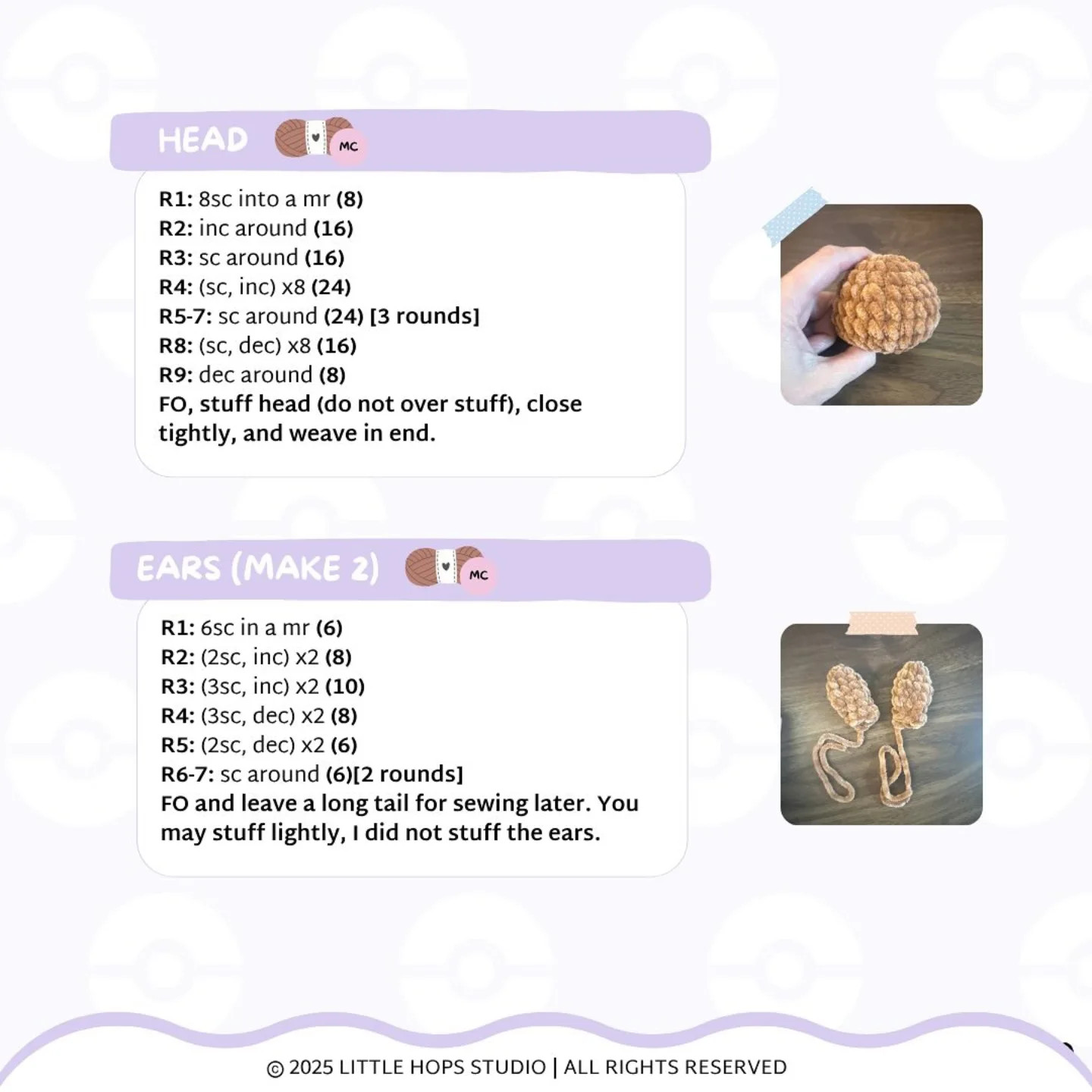 Crochet Sleepy Eevee Pattern for Amigurumi Enthusiasts