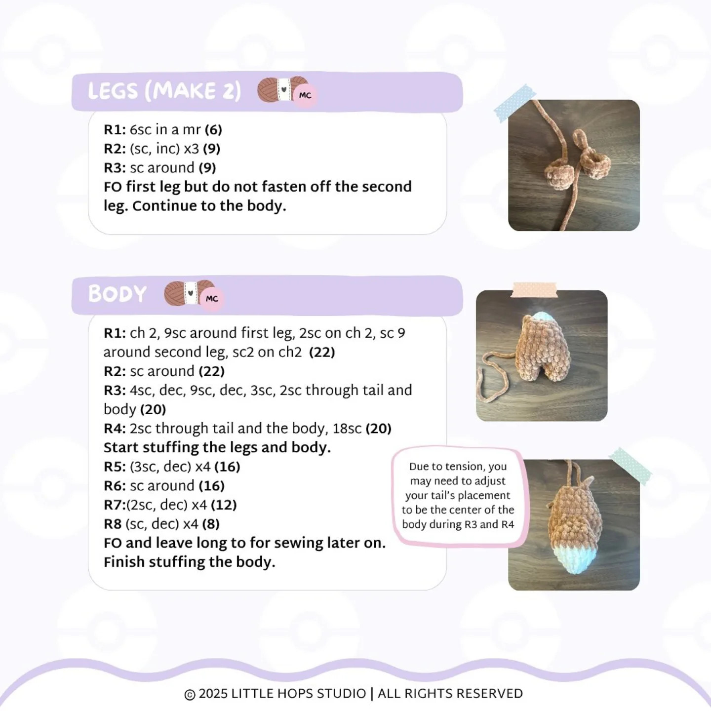 Crochet Sleepy Eevee Pattern for Amigurumi Enthusiasts