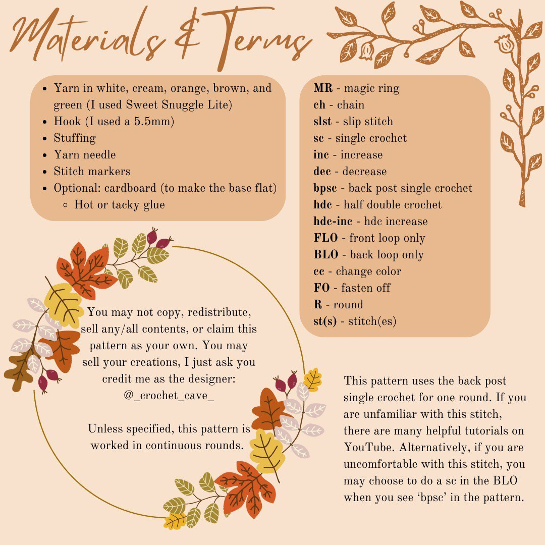 Crochet Your Cozy Pumpkin Spice Latte for Fall