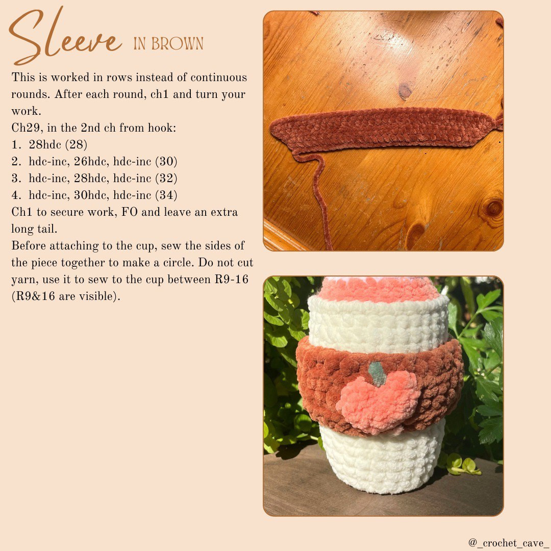 Crochet Your Cozy Pumpkin Spice Latte for Fall