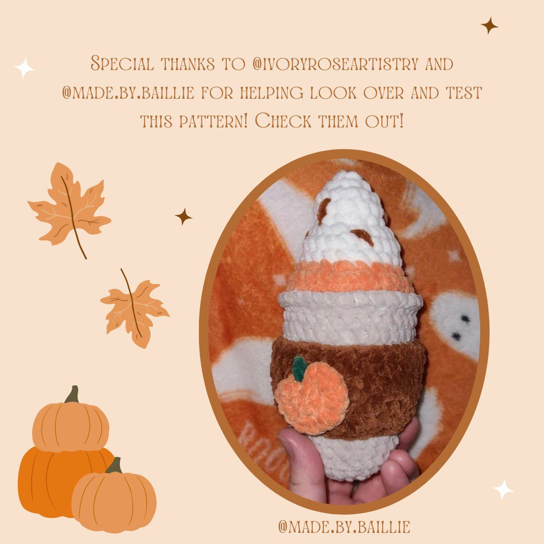 Crochet Your Cozy Pumpkin Spice Latte for Fall