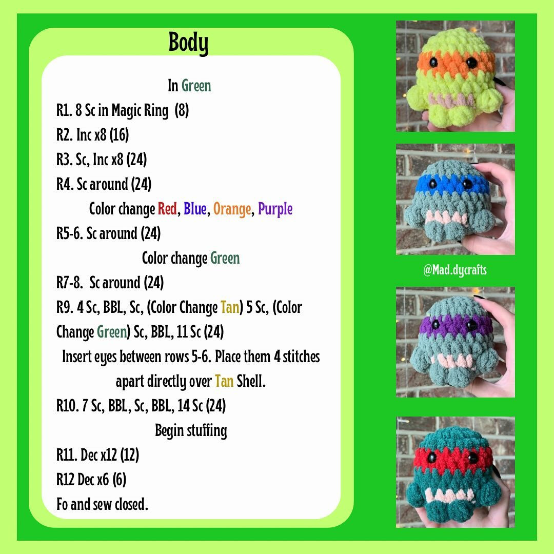 Crochet Your Own Adorable Chubby Turtles with This Free Pattern