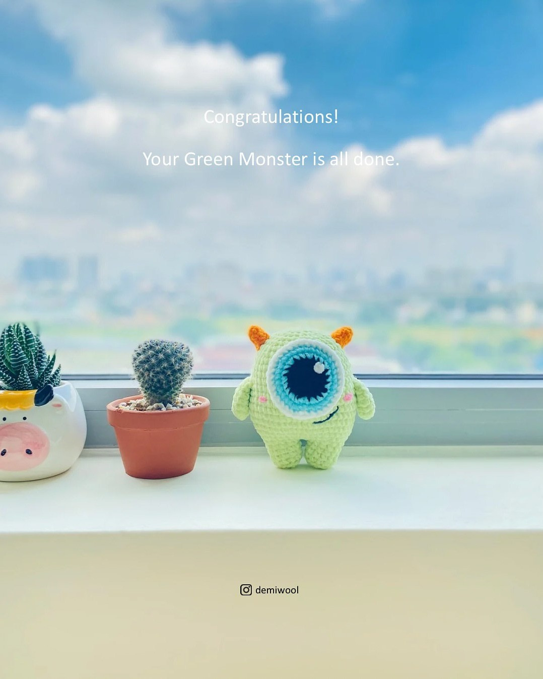 Crochet Your Own Adorable Green Monster with This Free Pattern