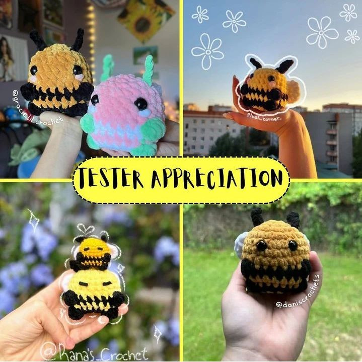 Crochet Your Own Cute Bee with This Free Pattern