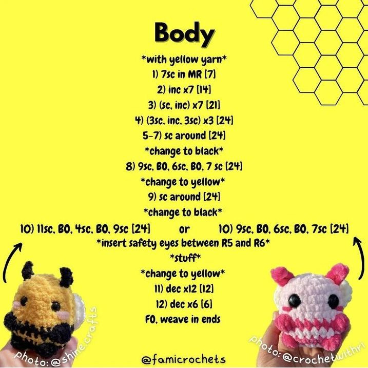 Crochet Your Own Cute Bee with This Free Pattern