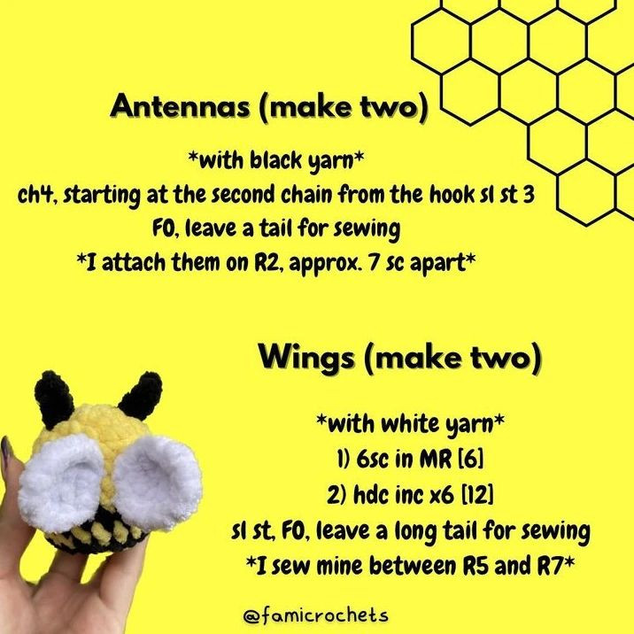 Crochet Your Own Cute Bee with This Free Pattern