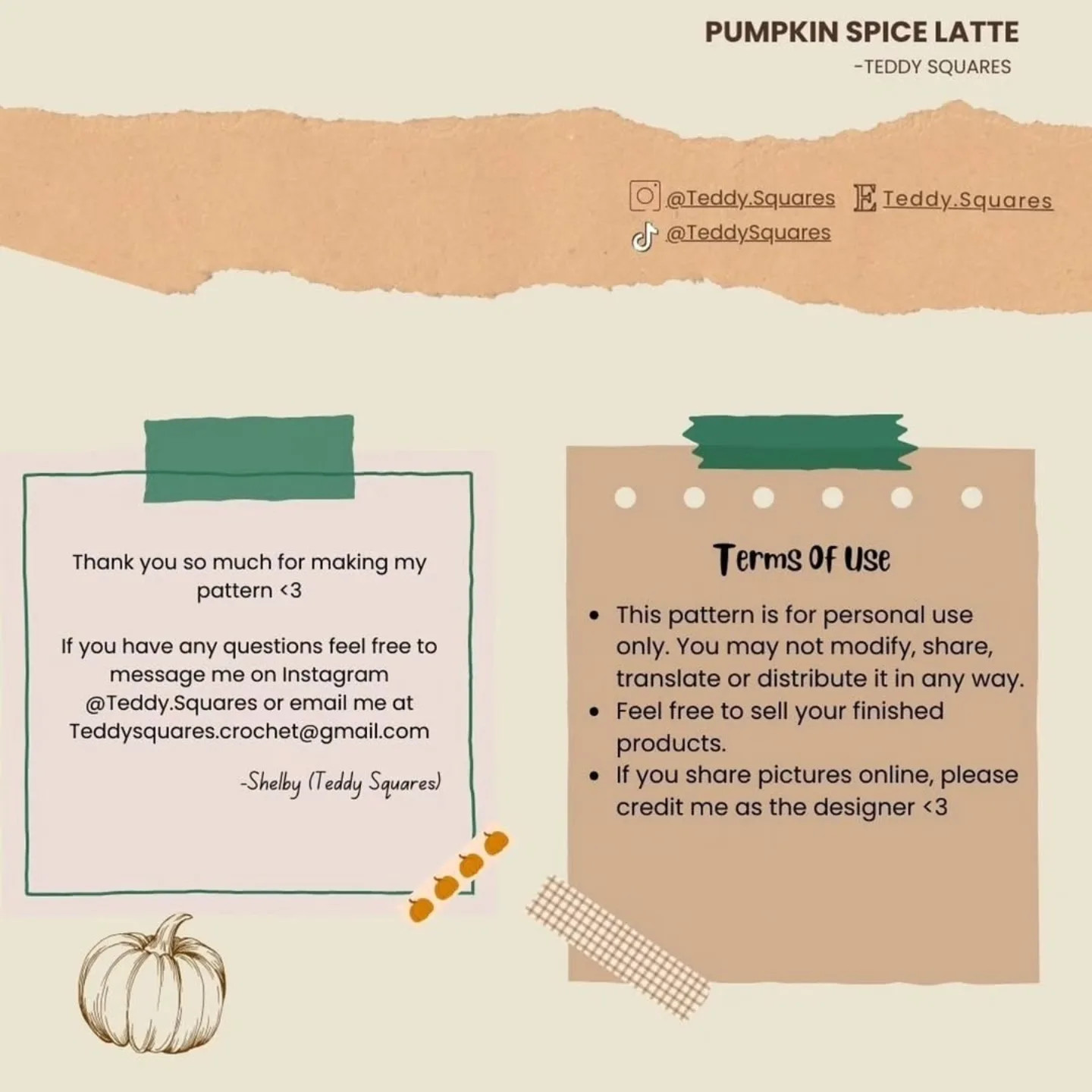 Crochet Your Own Mini Pumpkin Spice Latte Amigurumi Pattern