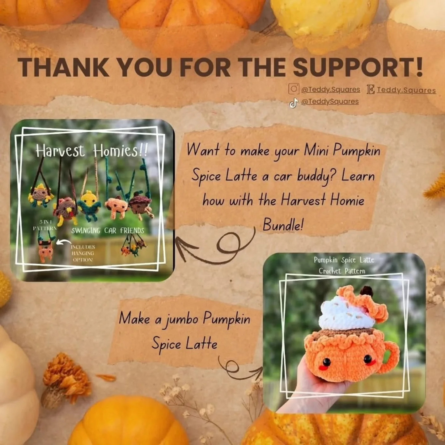Crochet Your Own Mini Pumpkin Spice Latte Amigurumi Pattern