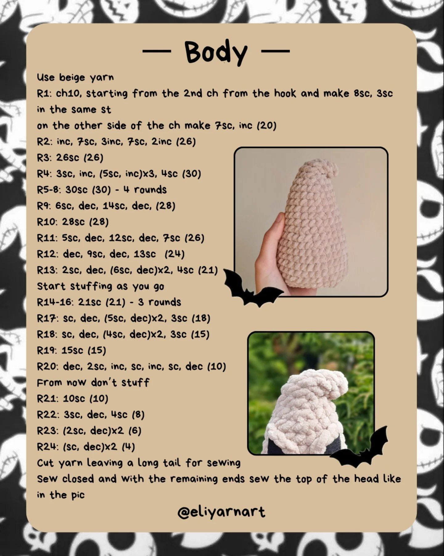 Crochet Your Own Oogie Boogie with This Free Pattern