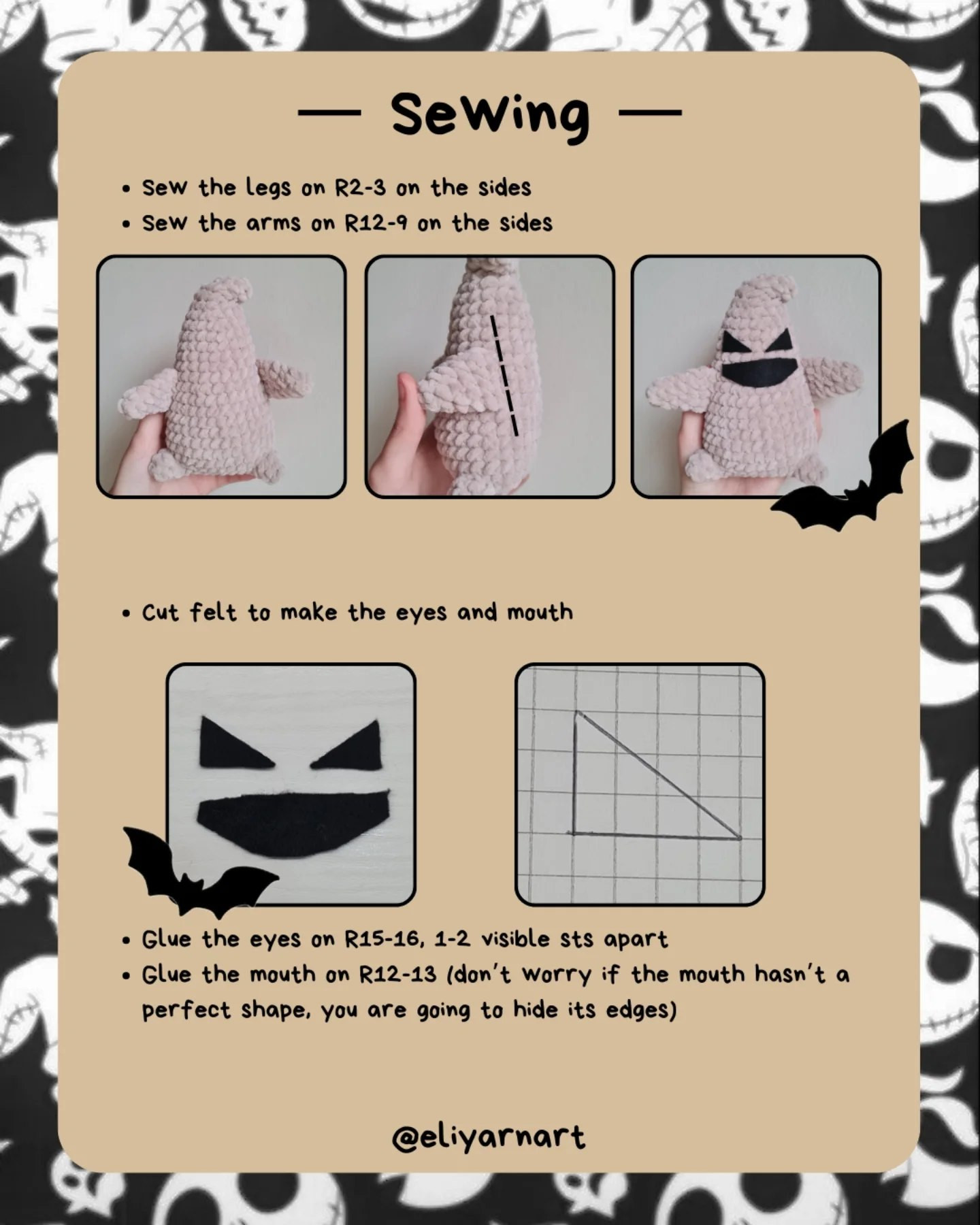 Crochet Your Own Oogie Boogie with This Free Pattern