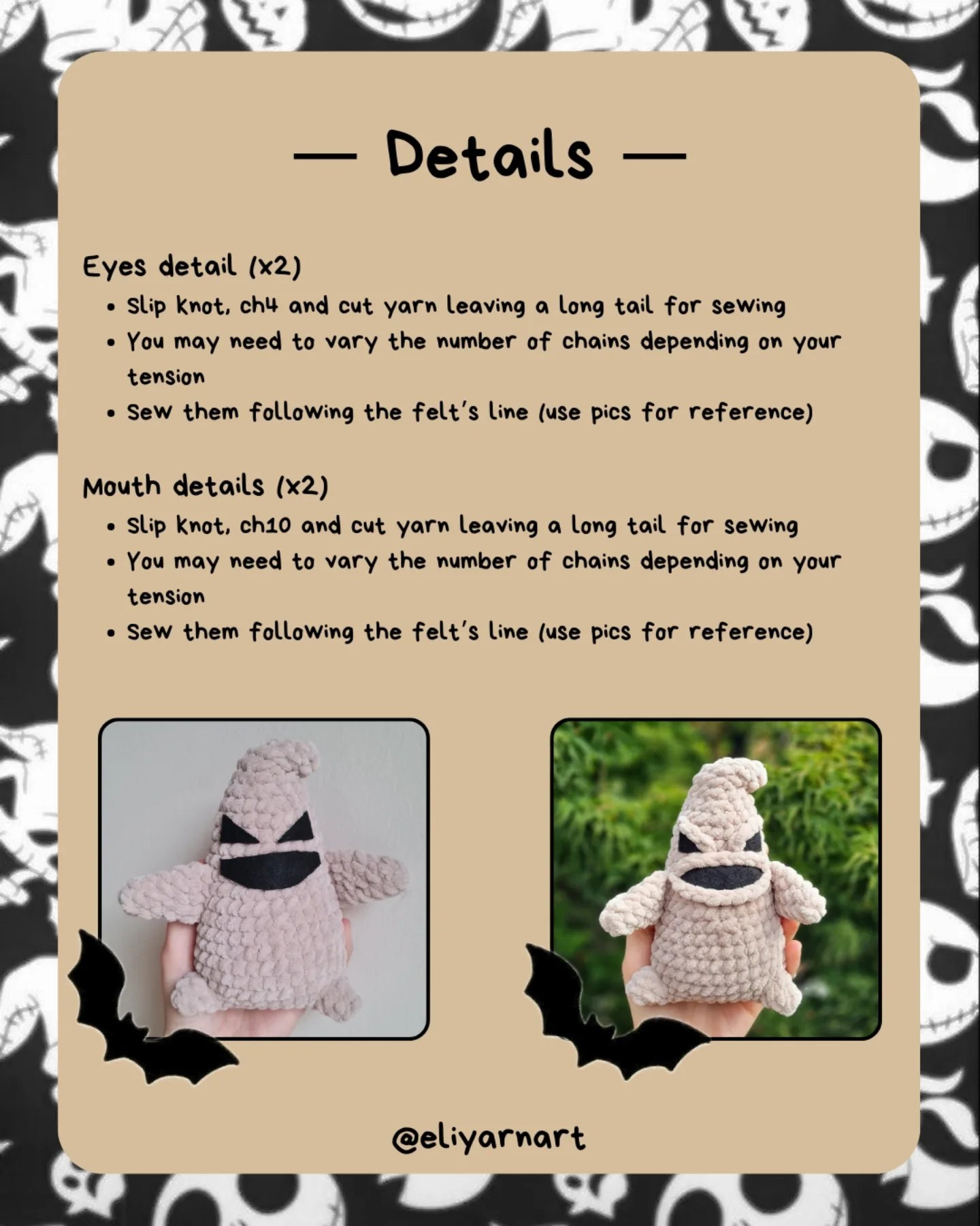 Crochet Your Own Oogie Boogie with This Free Pattern