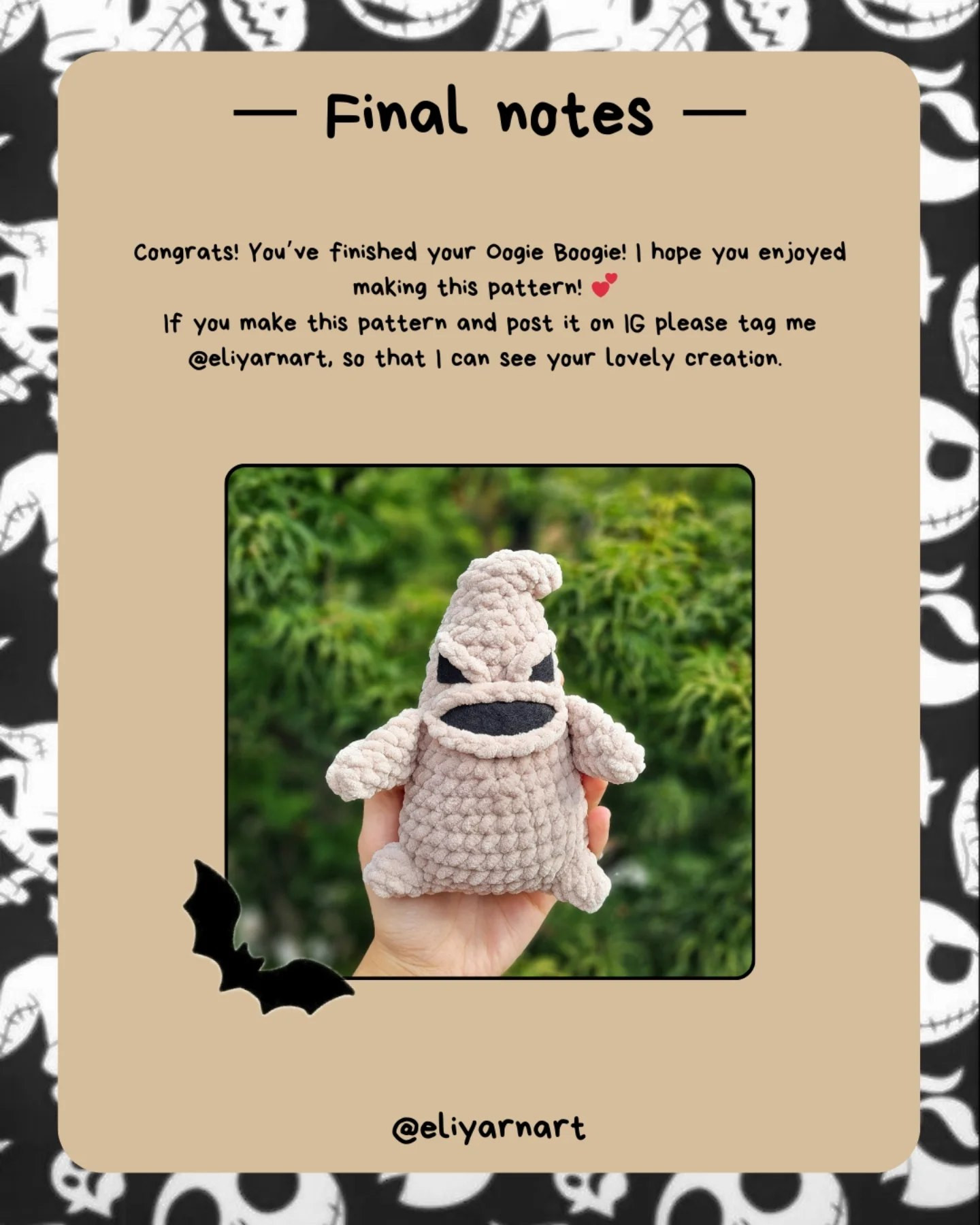 Crochet Your Own Oogie Boogie with This Free Pattern
