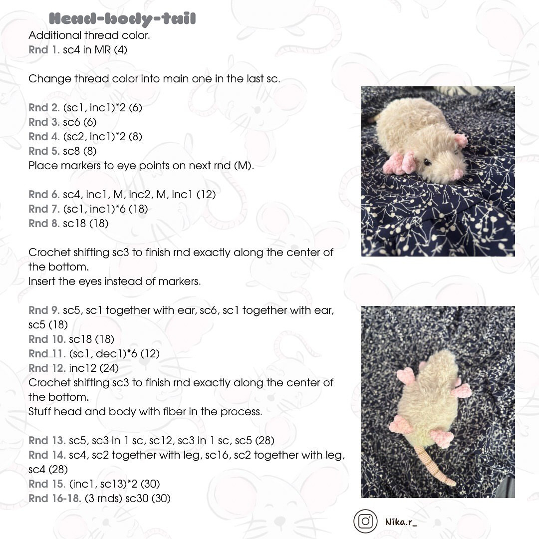 Crochet Your Own Rat with This Free Pattern