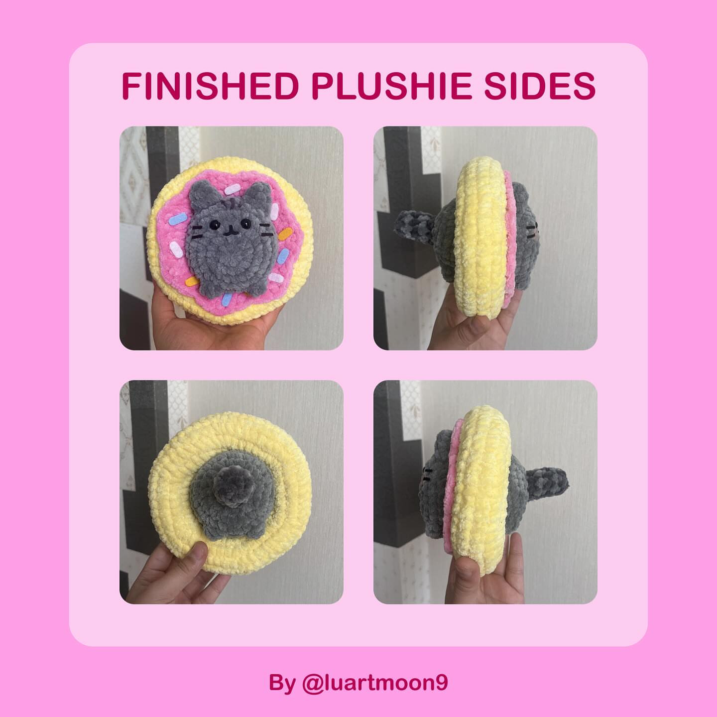 Cute Cat Donut Crochet Pattern for Beginners