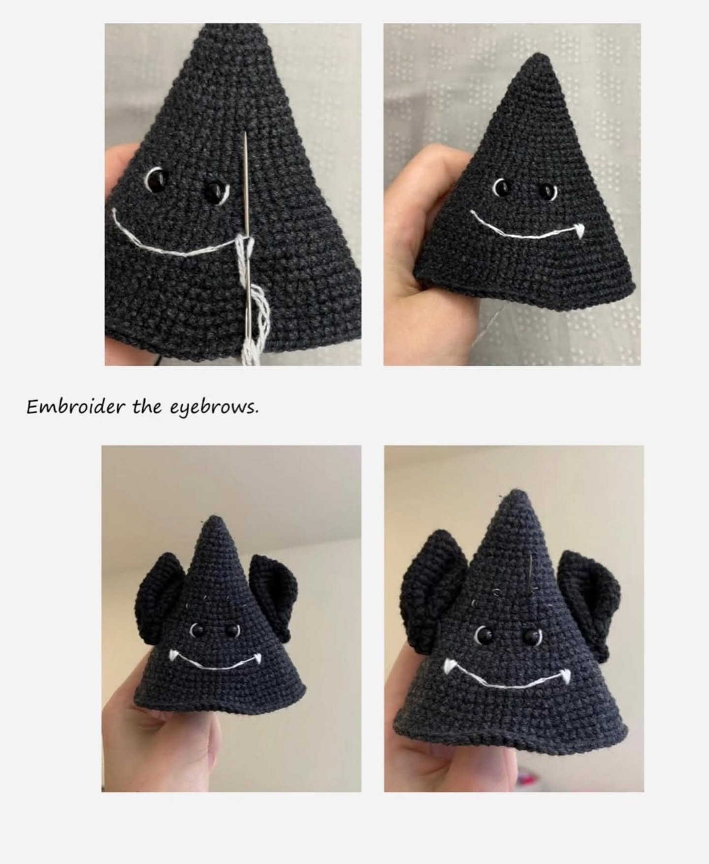 Cute Crochet Bat Pattern for Beginners and Amigurumi Lovers
