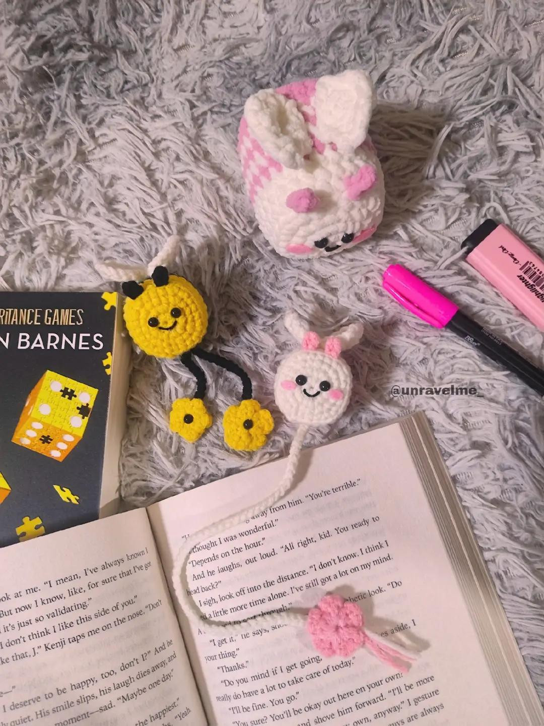 Cute Crochet Bee and Bunny Bookmark Pattern Release
